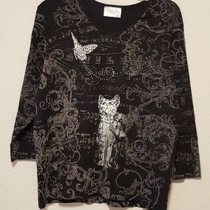 Cactus Bay wishful kitty shirt - XXL